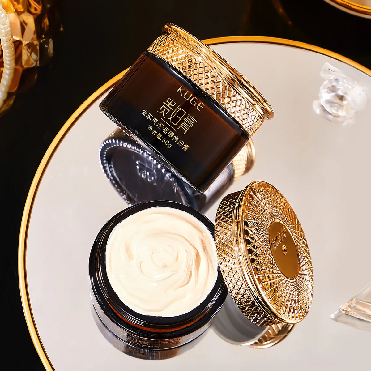 Cordyceps Ganoderma Lucidum Concealer Lady Cream Clear Moisturizing Cosmetics Skin Care Beauty Makeup Face Cream