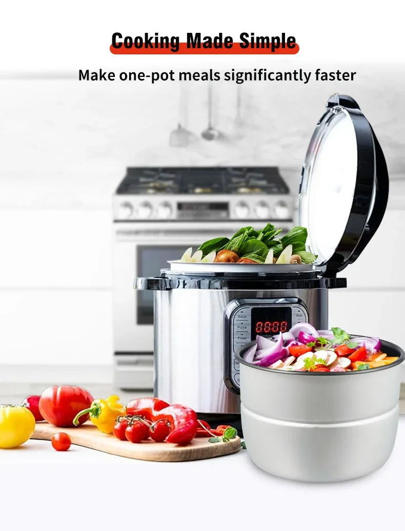 5L Electric Pressure Cooker Stainless steel Smart Multicooker for Kitchen Slow Cooker Rice Cooker Steam Pot Food Warmer 220V