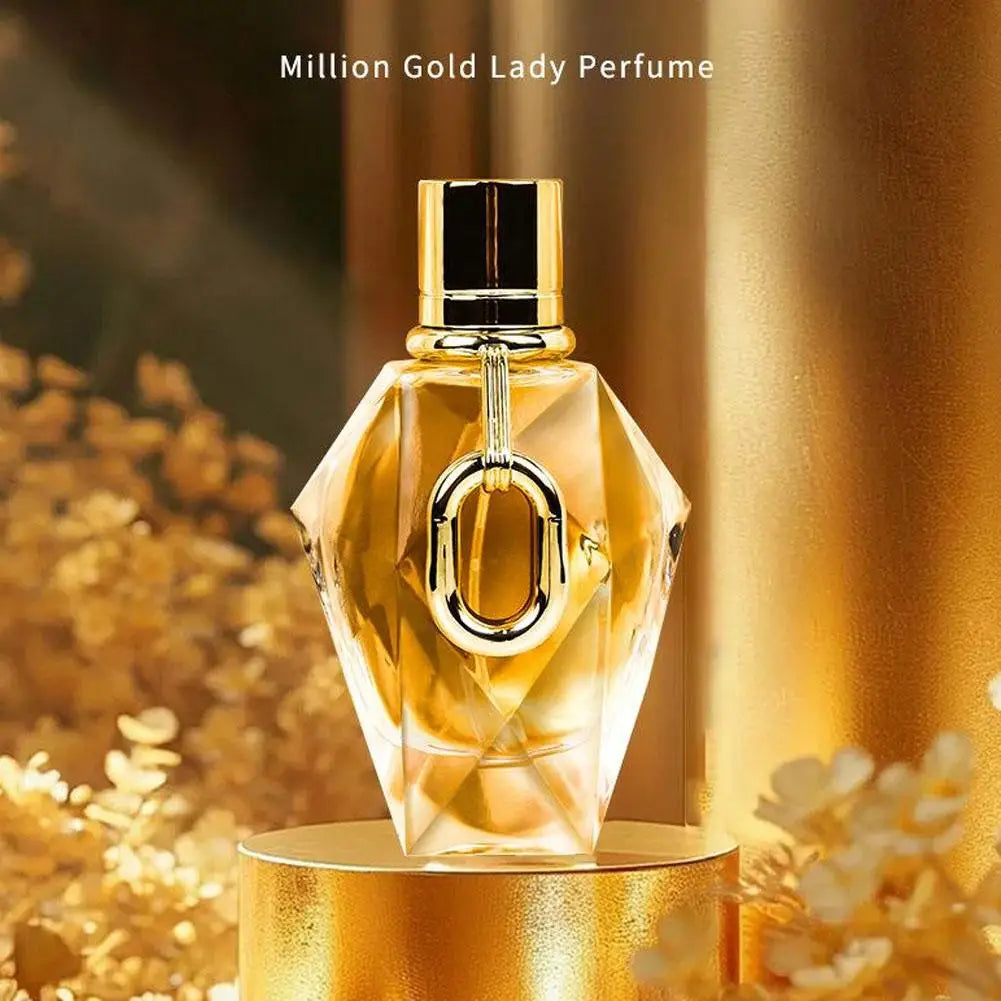 100ml Unisex  Brand Gold Million Long Lasting Fresh Floral Woody Fragrance Eau de Parfum Body Spray Charm Perfume