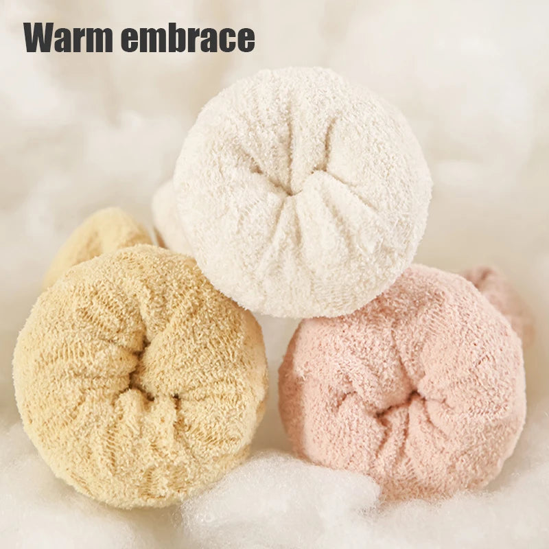3/5 Pairs Winter Warm Baby Mid Tube Socks Soft Thickned Striped Newborn Socks Toddler Socks For Boys And Girls
