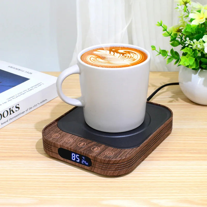 35W Electric Mug Warmer Cup Heater with 10 Gear Temperature Control Electric Hot Plate Warm Coaster Heating Pad 220V