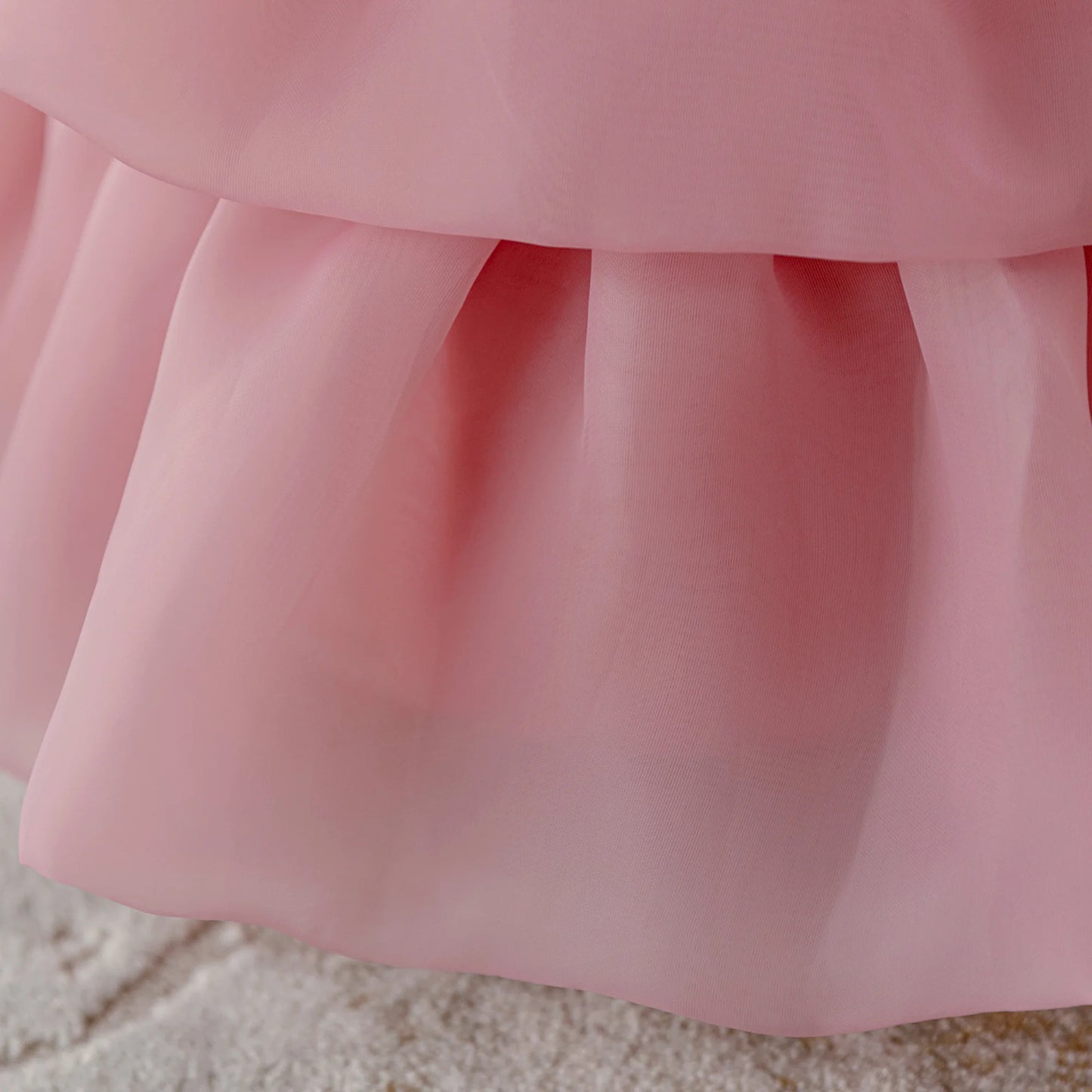 Elegant Flower Bridesmaids Party Baby Girls Dress Toddler 1st Birthday Wedding Princess Dress for Girl Bow Christening Prom Gown
