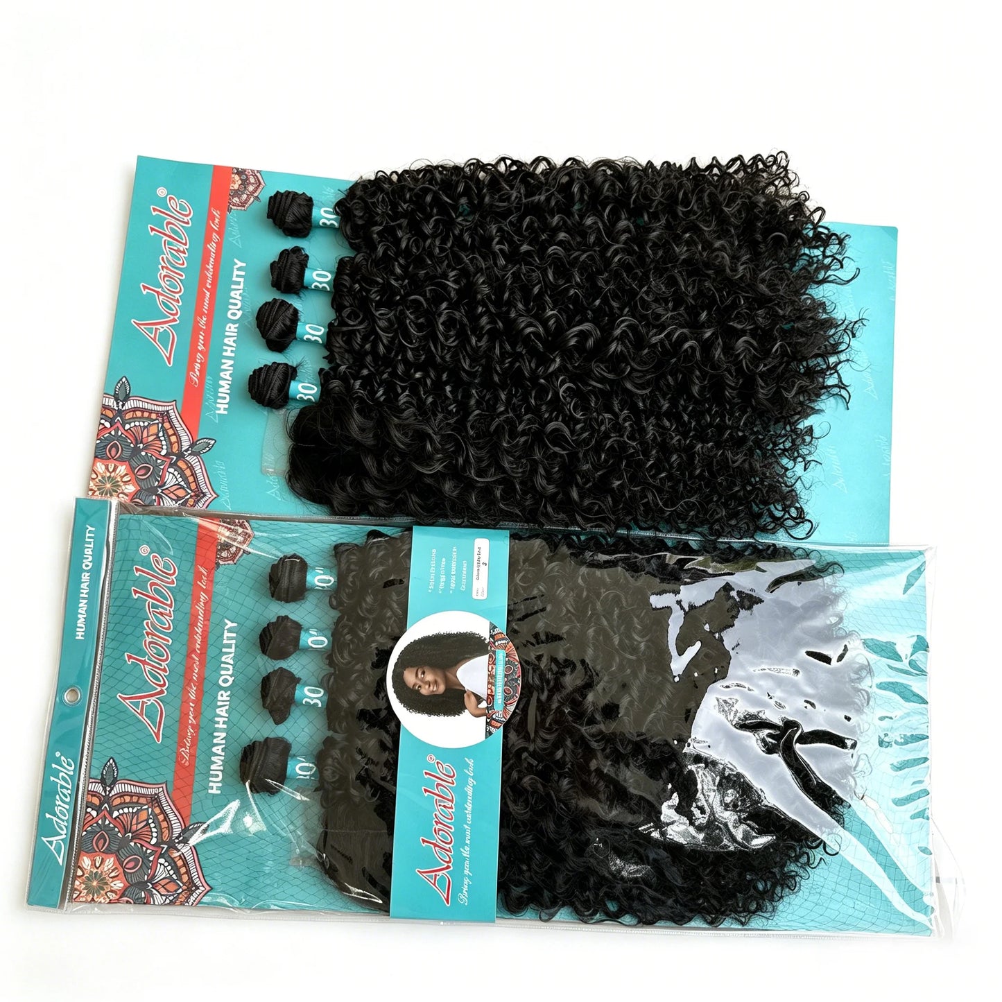 Sexy Curly Short Bob HD Lace Front Synthetic Hair Piece 4 Bundles + 1 Frontal Clip In Heat Resistant High Temp Fiber For Black W