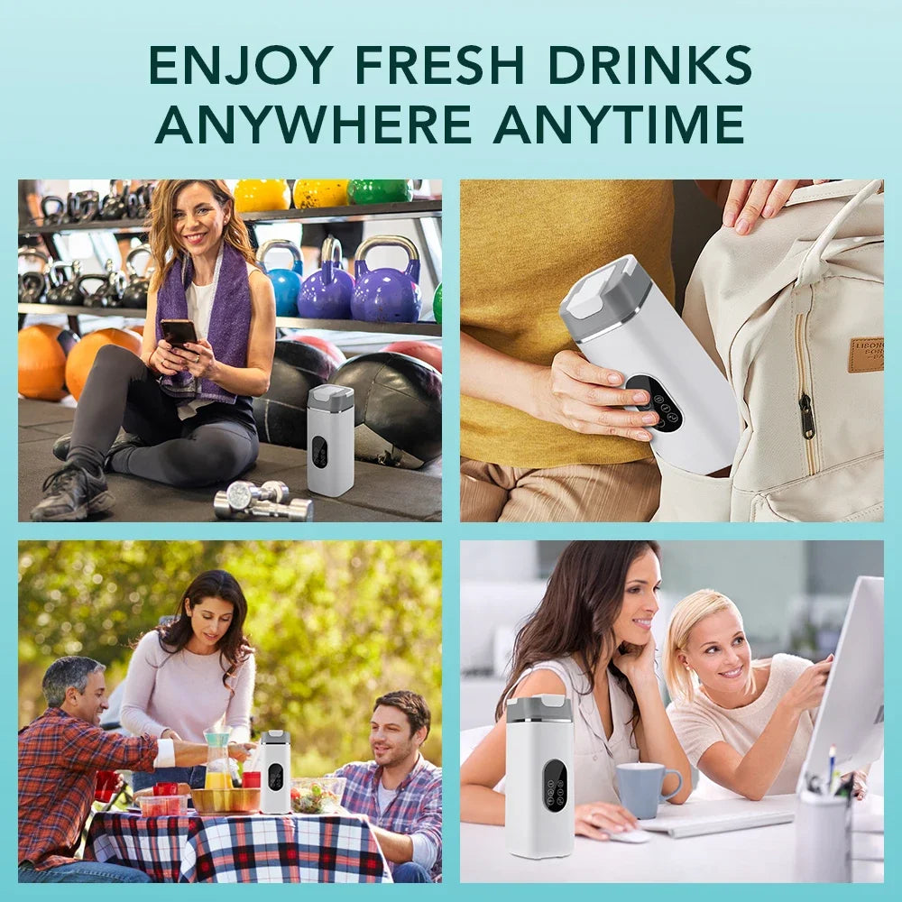 6 Color 400ml Portable USB Blender Electric Travel Juicer Cup For Smoothie Milkshake Kitchen Mini Mixer Tool