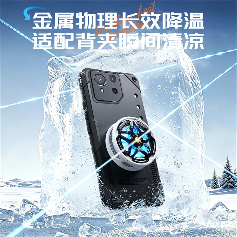 For ASUS ROG Phone 8 Pro Case Magnetic Built in Heat Dissipation Metal Sheet Back Cover For ROG 8 Phone 8Pro Shockproof Bumper