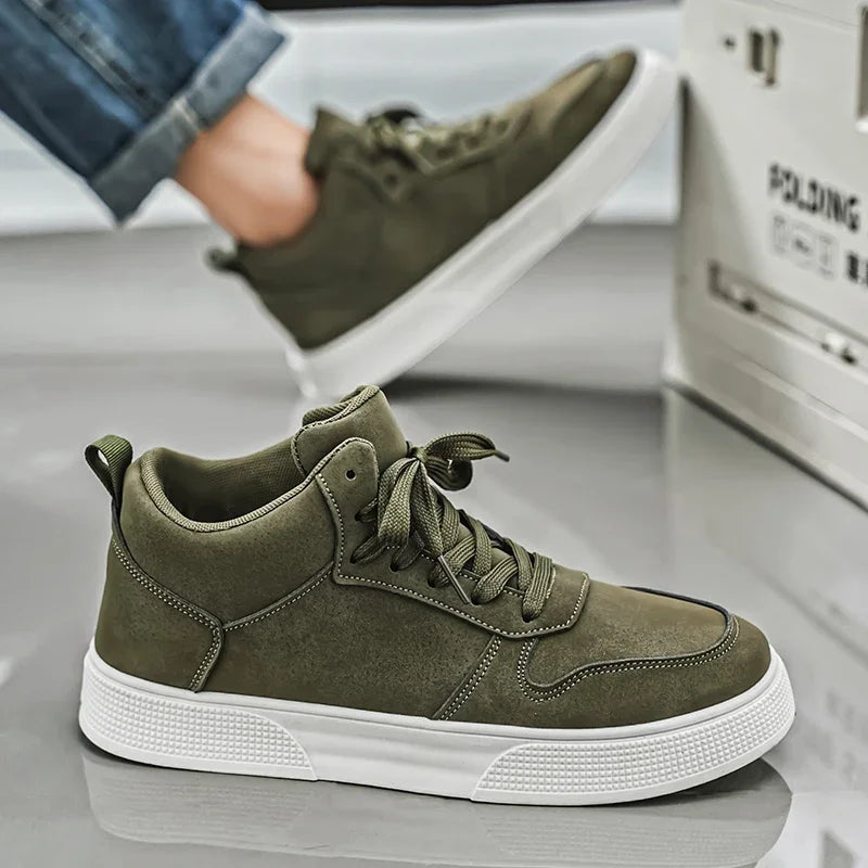 Fashion Men Casual Shoes Platform Non-slip Man Walking Sneakers Lightweight Male Running Shoes Breathable Platform Sport Shoes