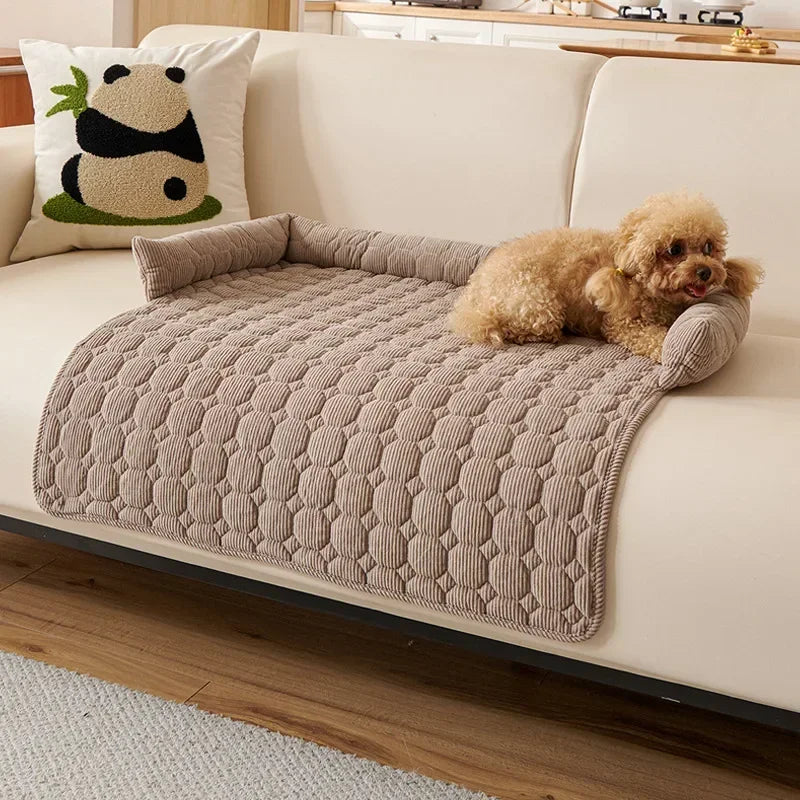 1PC Winter Warm Dog Bed Mats Super Soft  Plush Pet Blanket Pad Mat for Small Dogs Plush Neck Pillow Cat Nest Travel & Indoor