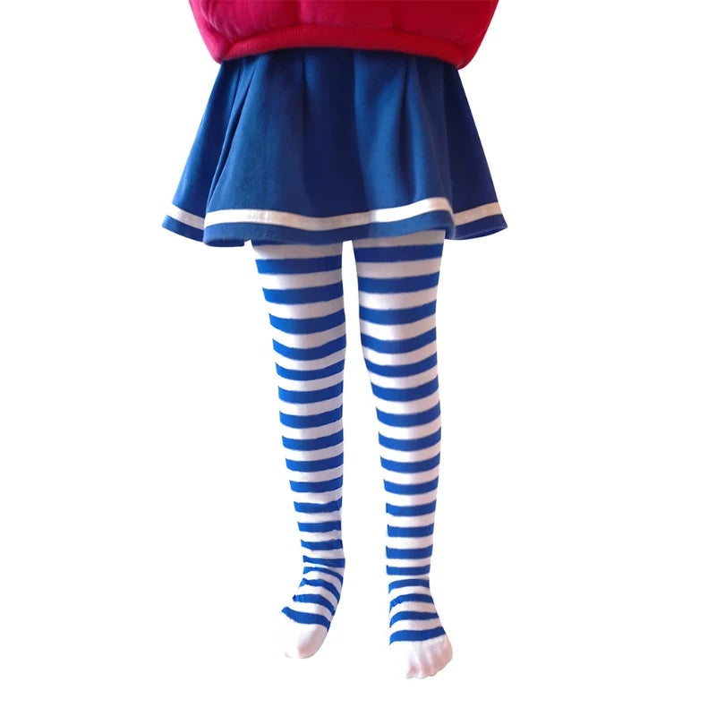 77HD Halloween Cosplay Children Stripe Pantyhose Stockings Baby Boys Girls Christmas Tights Kids Masquerade Party Costumes