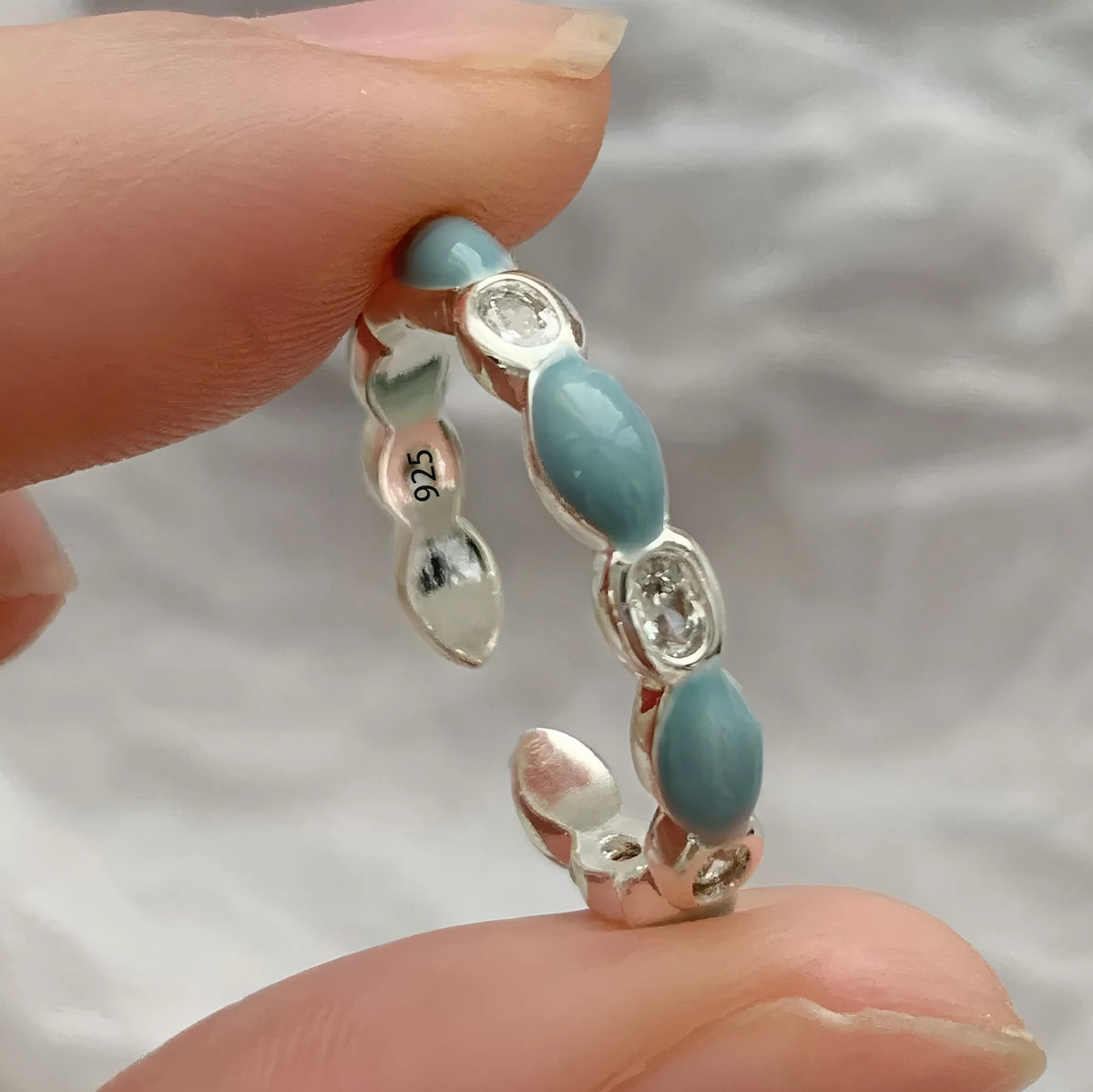 VENTFILLE 925 Sterling Silver Geometric Line Cross Wrap Open Ring For Women Gift Irregular Punk Adjustable Jewelry Dropshipping