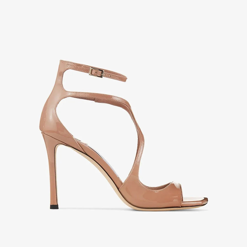 Summer New Fashionable High-heeled Women's Open Toed Sandals Dance Shoes Party Sexy 34-44 Large Women's Shoes