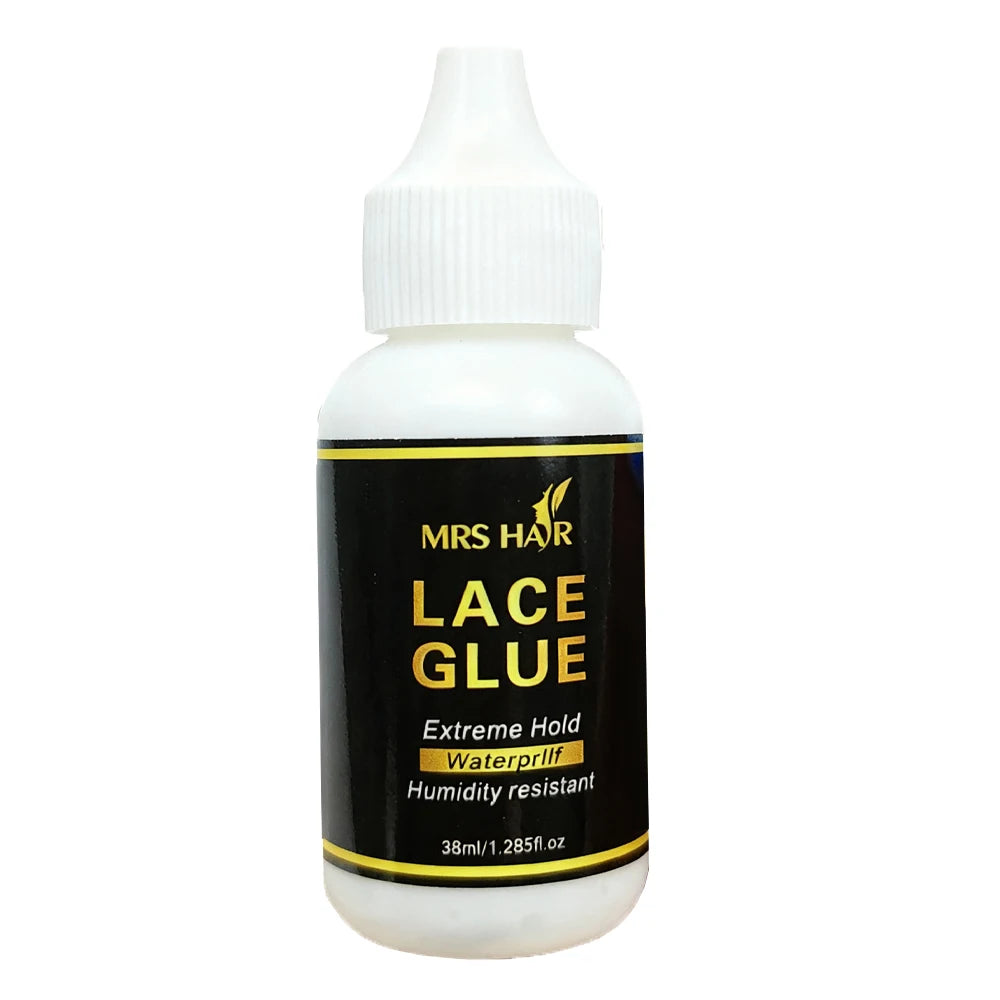 Extreme Hold Waterproof Lace Glue 38ml Wig Adhesive for Lace Frontal And Full Lace Wigs Durable Long-Lasting