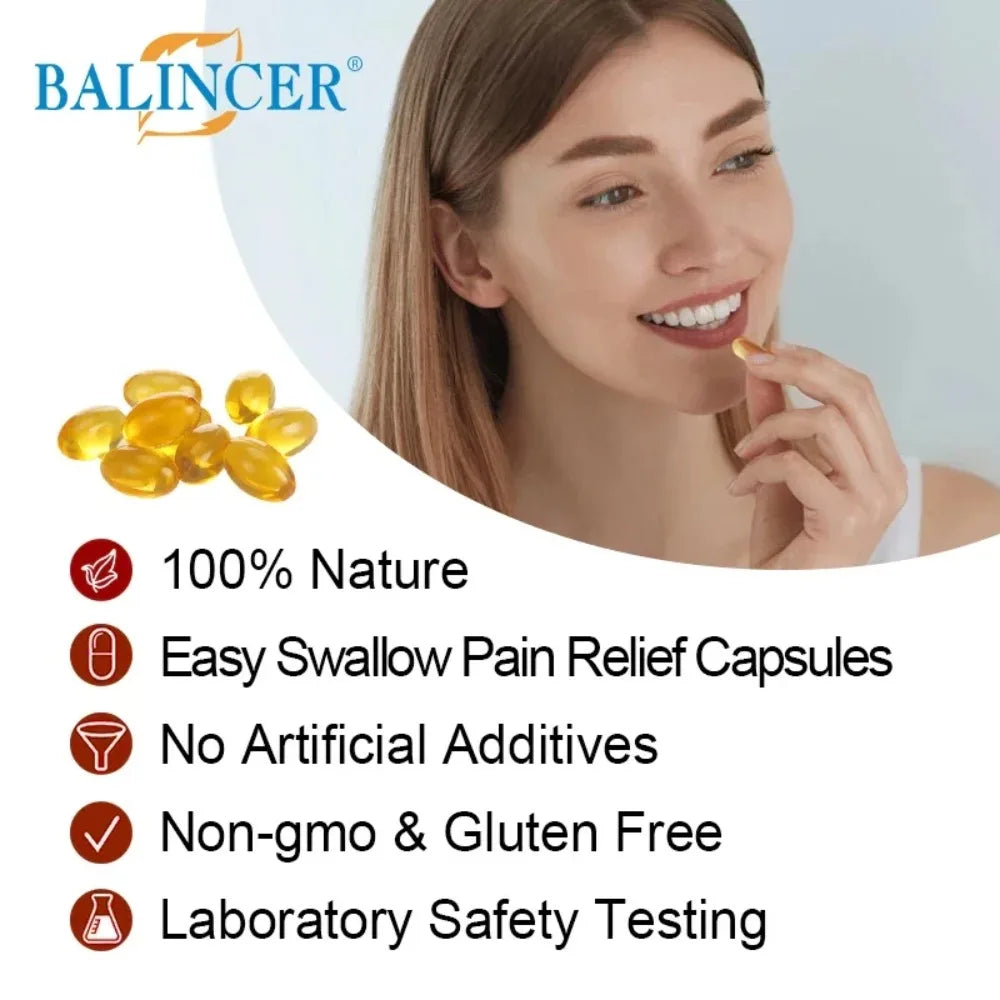 Bee Venom Extract Capsules for Relieve Joint & Knee Pain Relieve Discomfort of Bones and Joint, Non-GMO