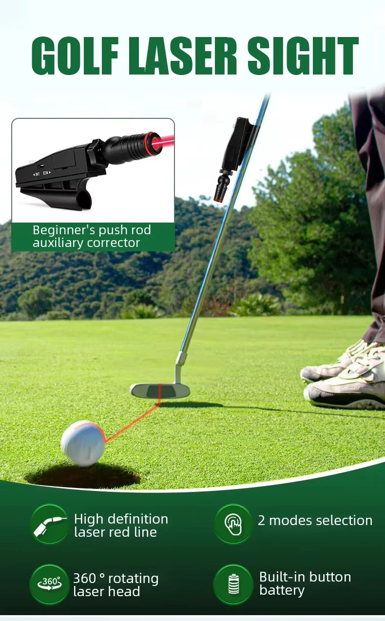 New Golf Putter Sight Portable Golf Putting Trainer ABS Golf Putt Putting Training Aim Improve Line Aids Corrector Tools