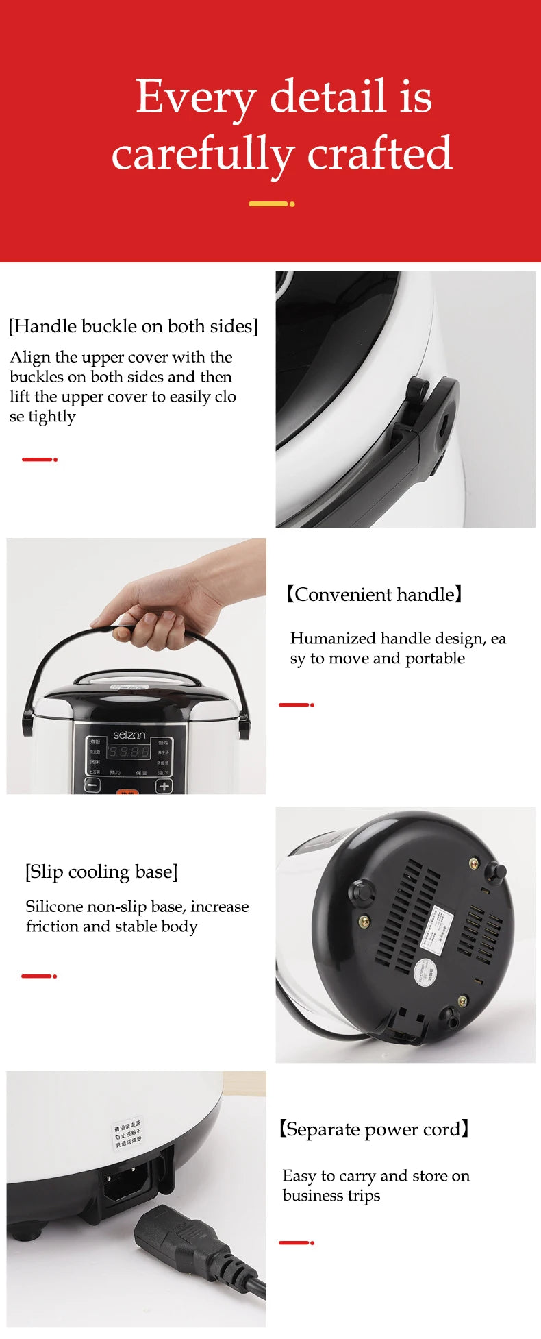 Electric Car Rice Cooker 2L Portable Truck Multi-Cooker Soup Porridge Cooking Food Steamer Electric Lunch Box 12V or 24V