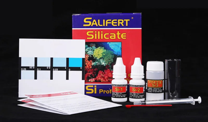 Salifert Test kit Ca Calcium Cu I2 KH Mg NH4 Ammonia NO2 Nitrite NO3 Nitrate PH PO4 Sr Potassium Water Test Reef Tank