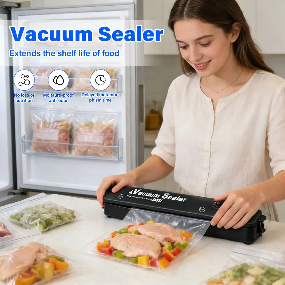 Vacuum Sealing machine, food preservation machine, small vacuum machine, fully automatic plastic sealing machine