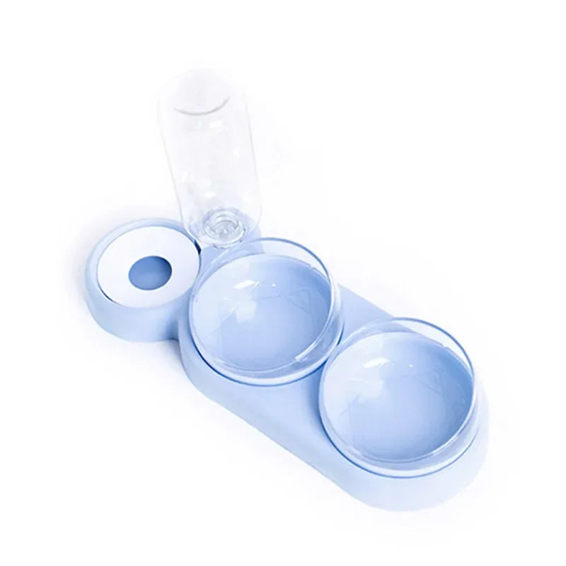 New Pet Automatic Feeders Three Bowl Pet Water Dispenser Feeders Large-diameter Dog Basin Cat Bowls Pet Automatic Feeders