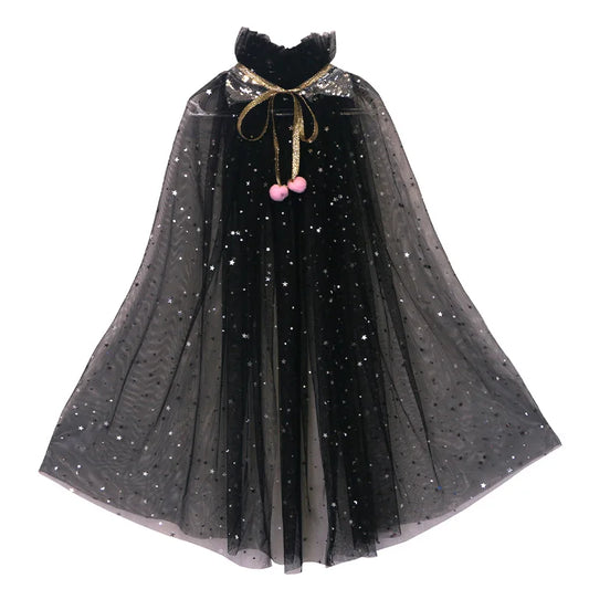 Girl Costume Children Elegant Dress Cape Kids Christmas Halloween Party Supply Girl Tulle Cloak Elsa Rapunzel  Accessory