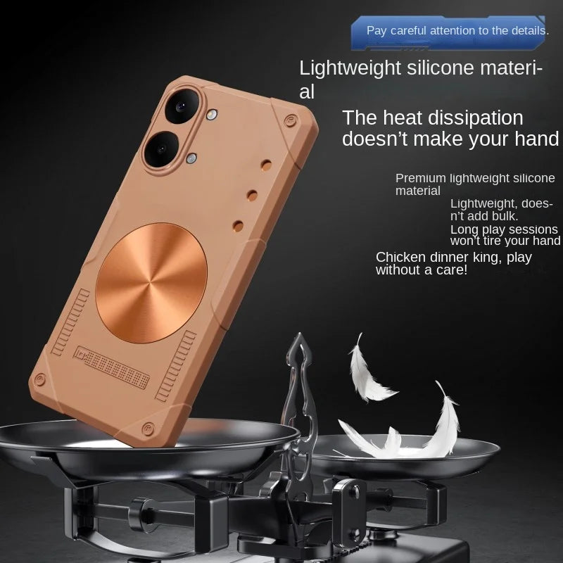 For POCO X8 Pro X8 Pro Max phone case, made of silicone material, with magnetic adsorption and heat dissipation functions