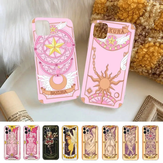 Card Captor Sakura Cartoon Phone Case Phone Case For IPhone 17 16 15 Plus 14 13 Mini 12 11 Pro Max Soft Shell Cover