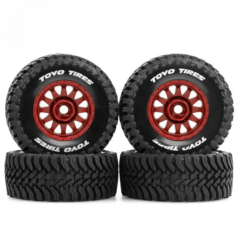 FOR 1/14 1/16 Racing Truck Tires Rubber Tyres 12mm Hex for RC Car ARRMA MOJAVE HPI HSP Tamiya MJX 14211 HBX 3100a Q130c SCYWltoy