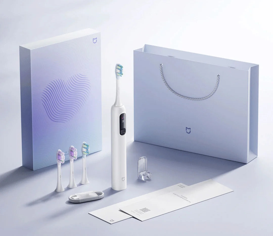 MIJIA Oscillation Electric Toothbrush Pro Love Gift Box,Smart Screen Pressure,IPX8 Waterproof,180 Day Battery,4 Mode With 4 Head