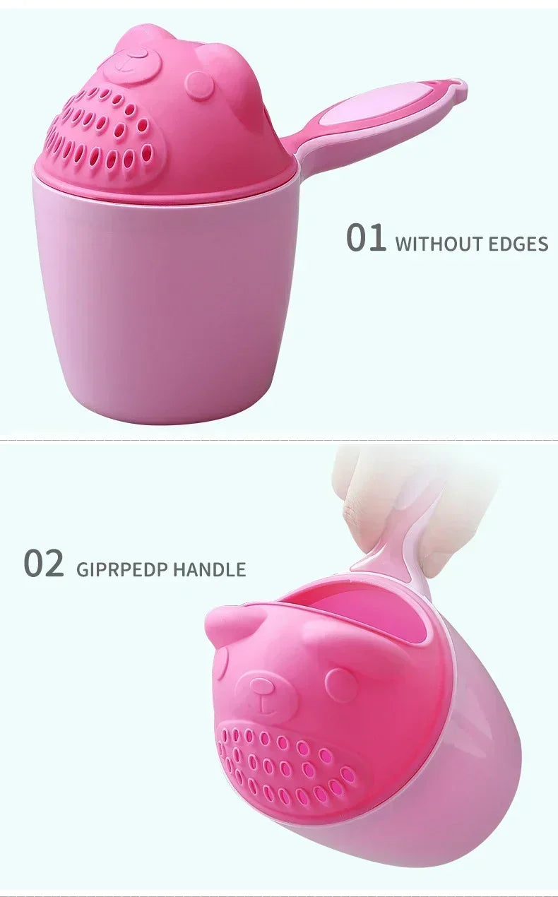 Baby Shampoo Rinse Cup Kids Bath Waterfall Rinser Children Bathing Baby Shower Spoons Child Washing Hair Cup Toddle Shampoo Cup
