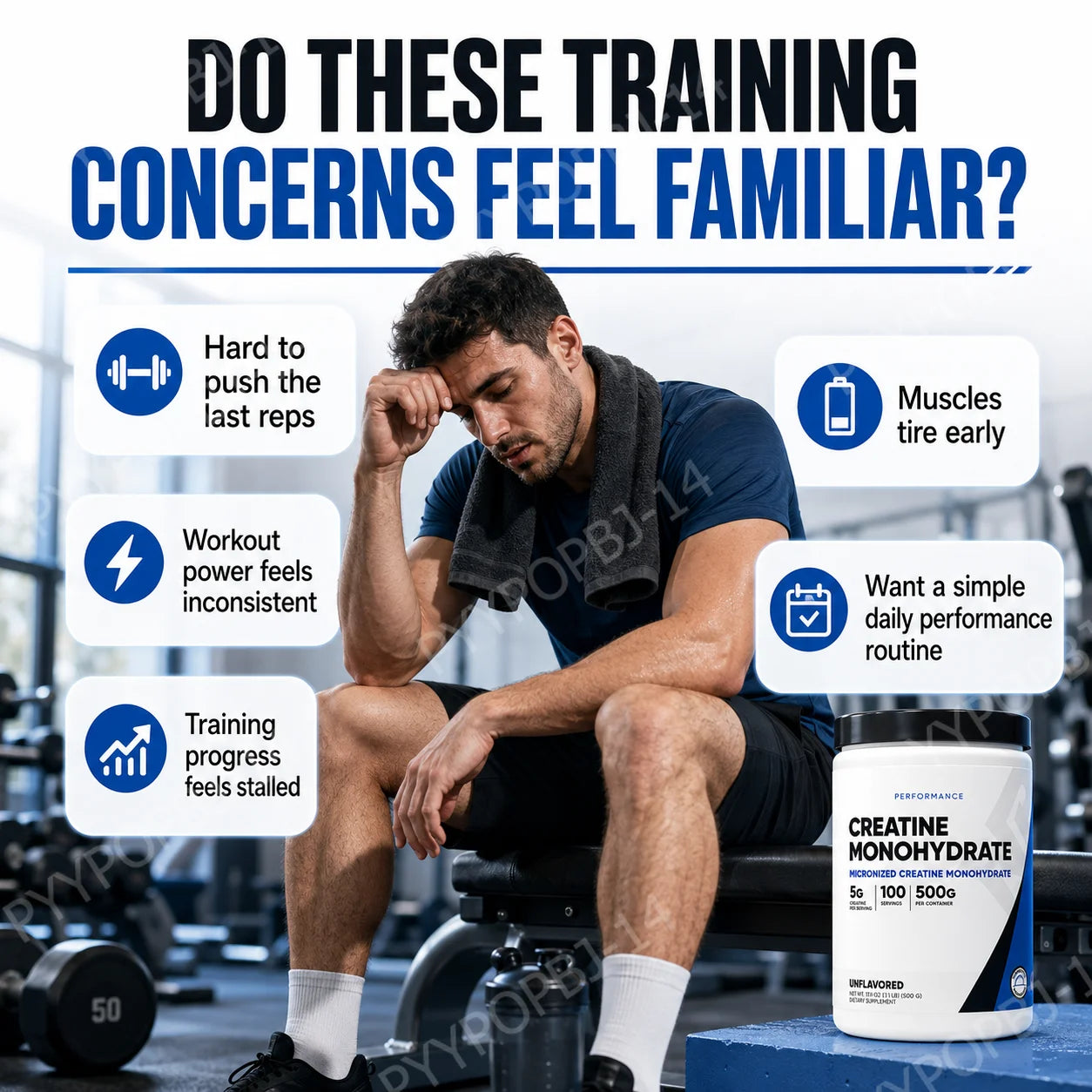Creatine Monohydrate Micronized Powder Unflavored 5g Per Serving 100 Servings Muscle Energy Strength Power Support 500g