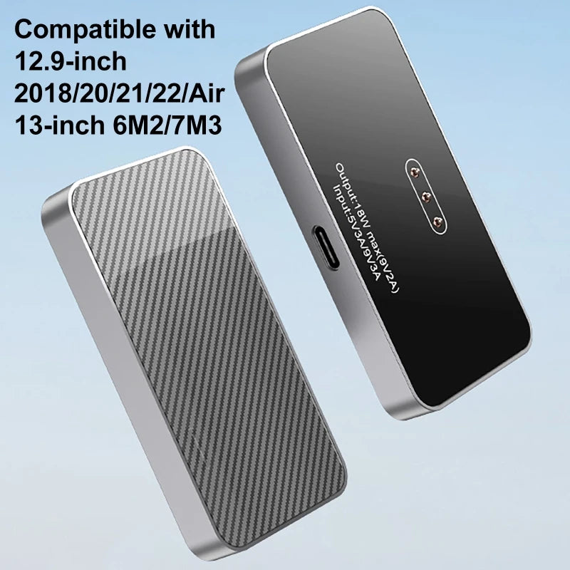 Magnetic Wireless Charger Fast Charging for iPadpro iPad Air Tablet 18W Contact 1m Cable Aluminum Alloy Magnetic Chargers Module