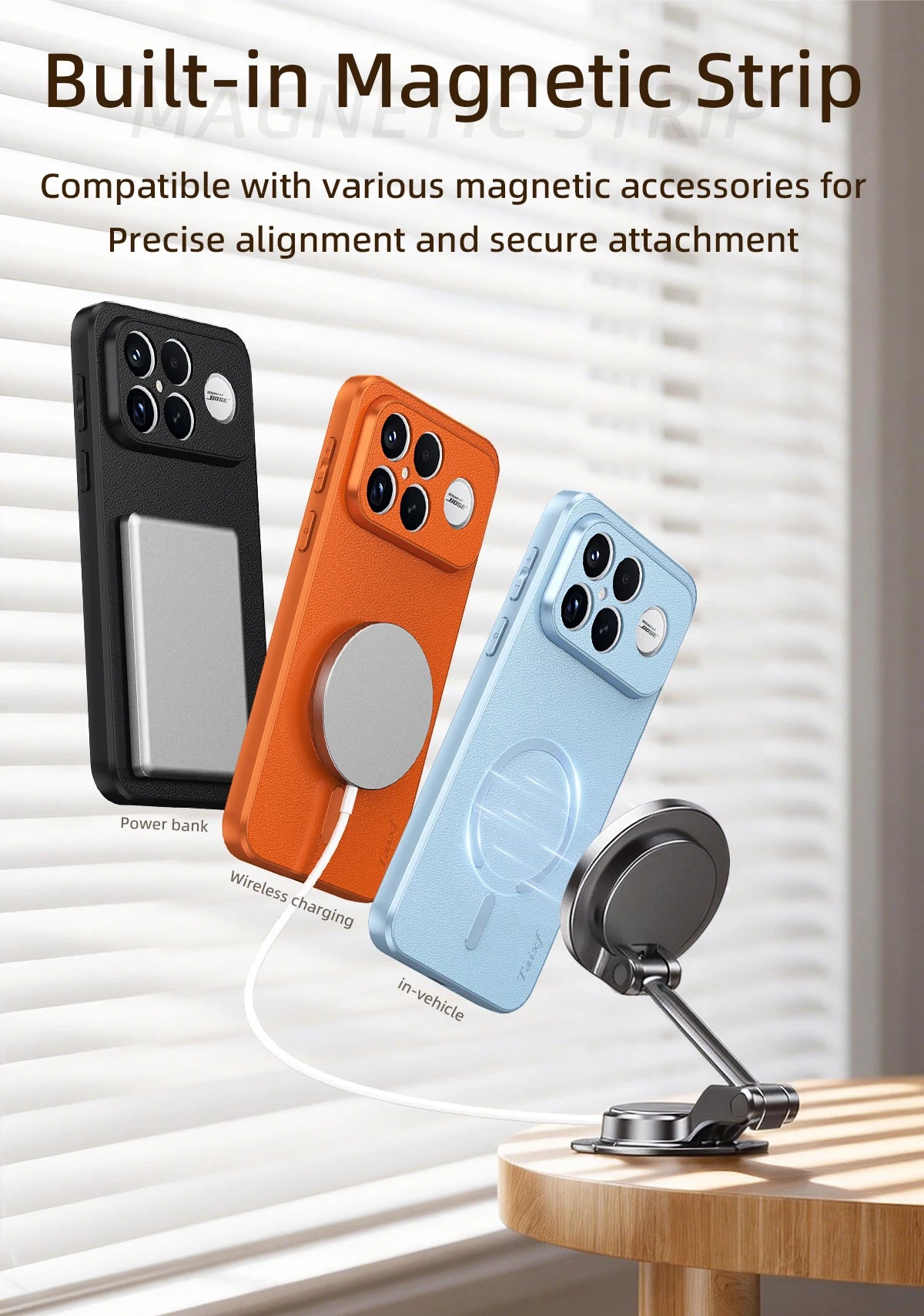 For POCO F8 Ultra Goat Leather TPU Frame Shockproof Case For Redmi K90 Pro Max Built-in Magnetic Strip Lens Protection Shell