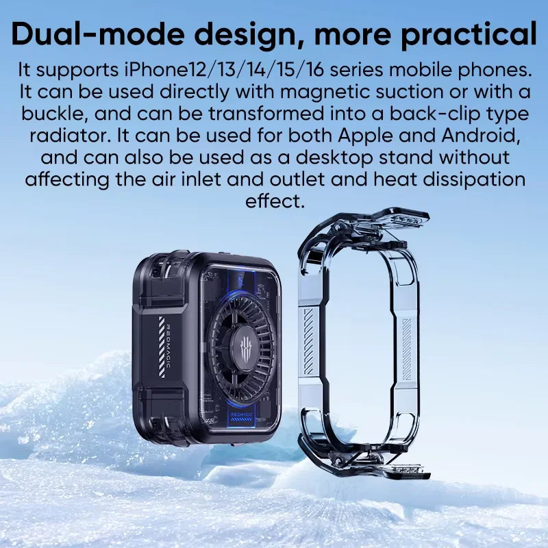 REDMAGIC Cooler 5 Mobile Game Radiator 3D VC Liquid Cooling 36W High Power Cooling For iPhone 16 RedMagic 10 Pro xiaomi 15