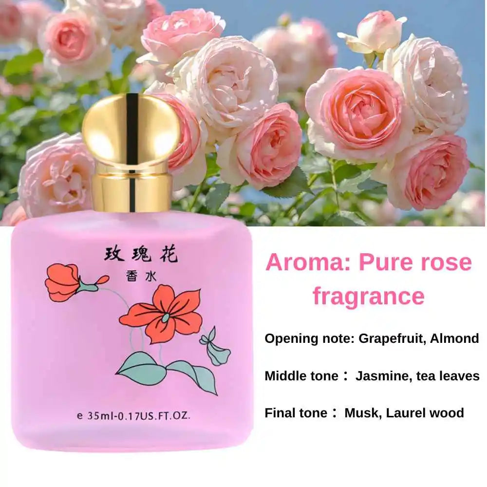 Osmanthus Perfume for Men Women Unisex Long Lasting Fresh Delicate Floral Scent with Rose Jasmine Student Fragrance 35ml Parfum