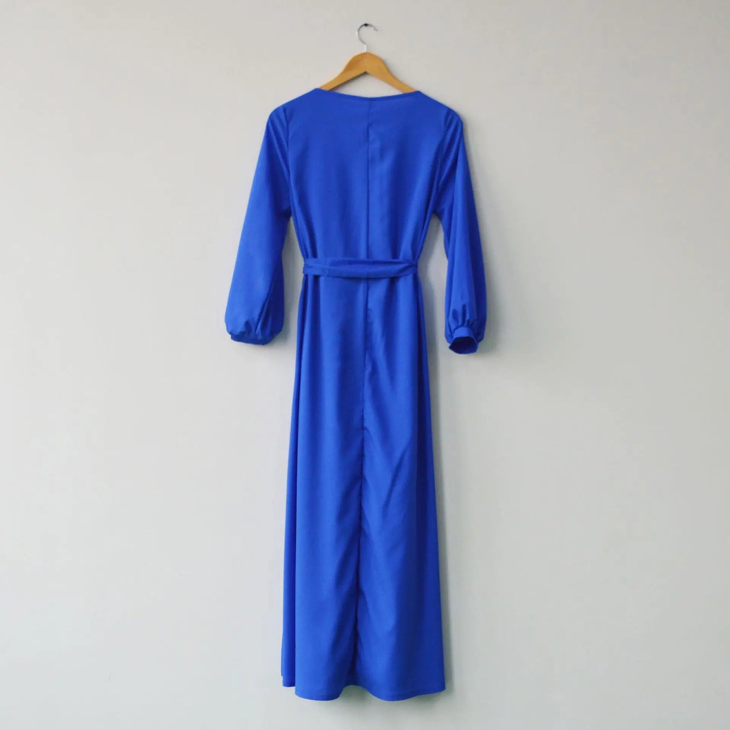 Bohemian Long Summer Dress Casual Lantern Sleeve round Neck Dress Polyester Fiber Mid Waist Print Patchwork Urban Casual Style