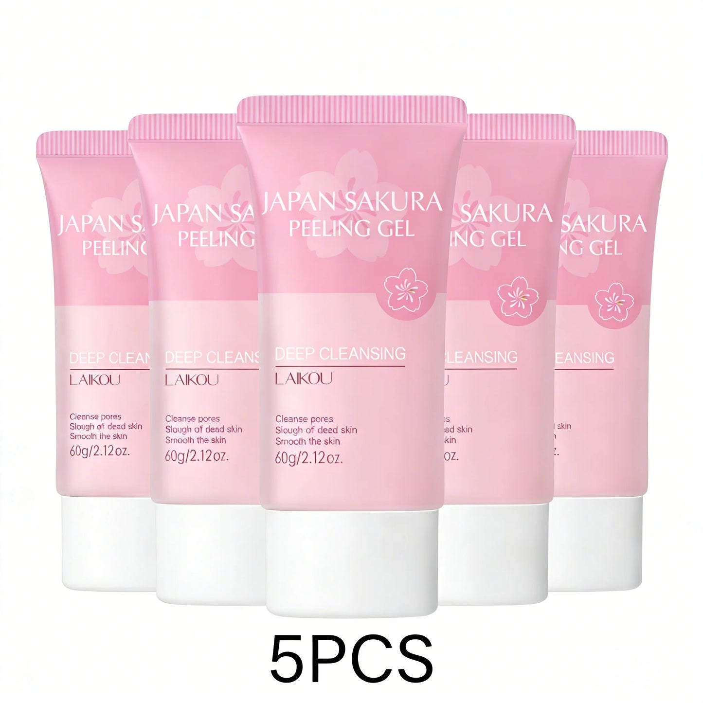 LAIKOU Sakura Face Peeling Gel Facial Exfoliation Cleans Pores Moisturizing Oil Control  Facial Scrub Skin Care 60g