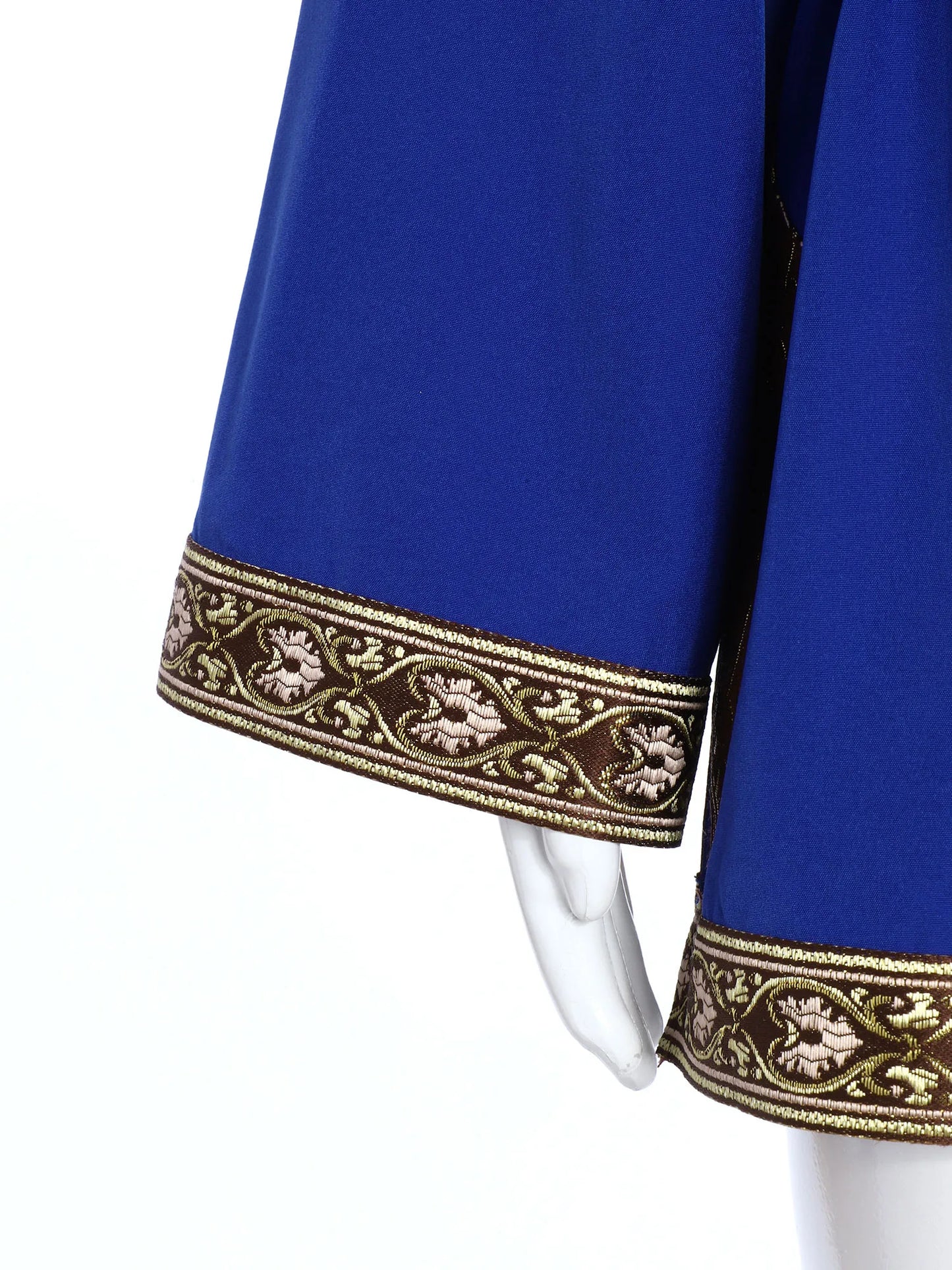 Teen Boys Girls Traditional Russian Folk Costume Halloween Medieval Renaissance Cosplay Fancy Vintage Pattern Shirts with Belt