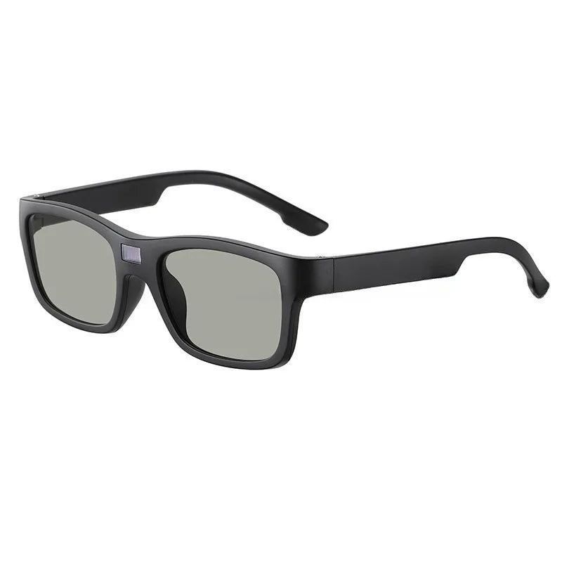 New Technology 0.1s Intelligent Change Color Polarized Sunglasses for Men, LCD Computer Chip Photochromic Sunglasses Anti-UV 400
