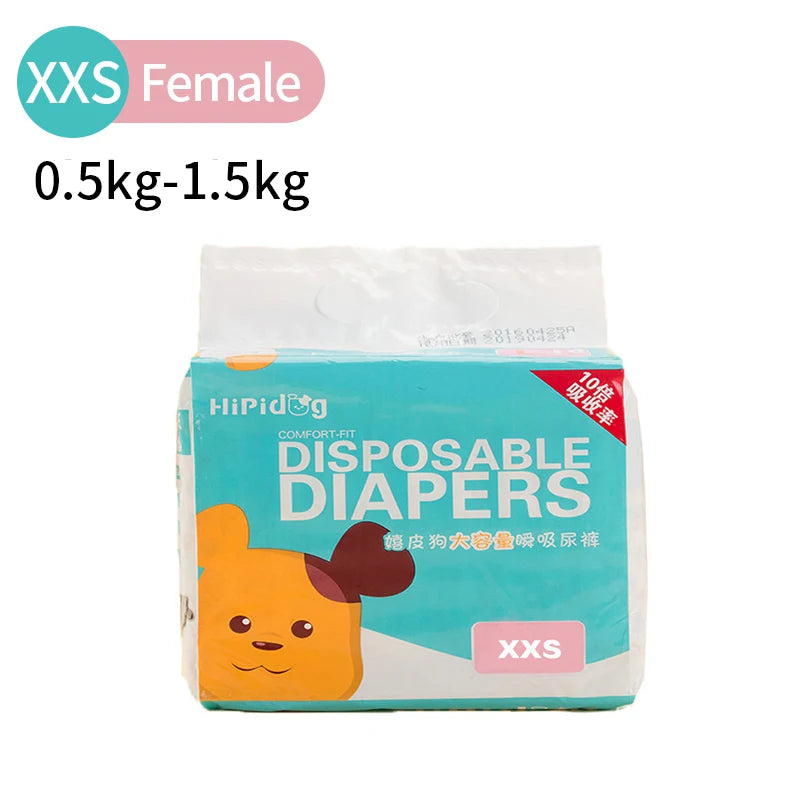 Super Absorption Female Dog Diaper Pet Menstrual Physiological Pants Leakproof Nappies Pants Breathable Puppy Short Dog Supplies