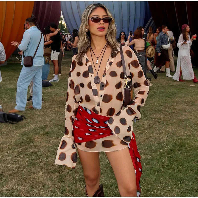 Sexy Leopard Print Women's Summer Dress Y2k Sleeveless Waist Cinching Strap Dresses With Scarf New Casual Beach Party Robe 2026