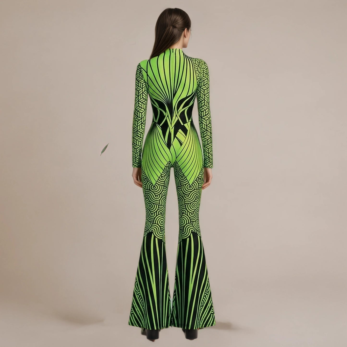 Halloween Art Irregular Line Unisex Jumpsuit Cool Carnival Cosplay Outfit For Festival Party Stage Role Play Performance 2026