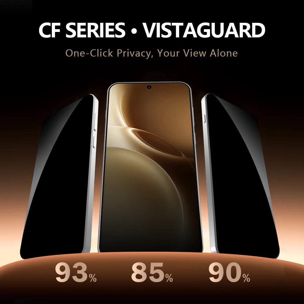 Lereach for vivo X300 Pro vivo x300 Anti-Spy Screen Protector Dust-Free Box Auto-Alignment Full Coverage Tempered Glass Film