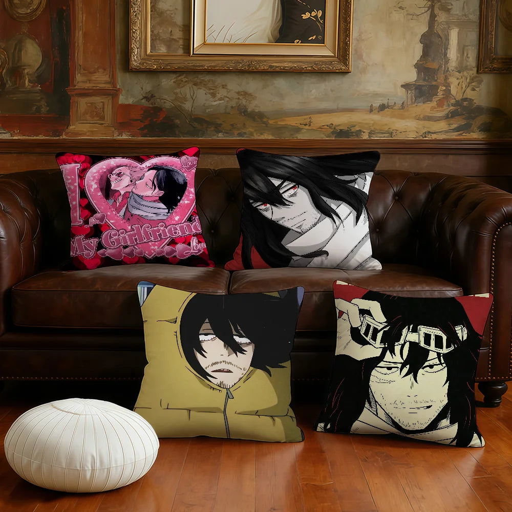 cushion a-Aizawa Head manga anime cover Plush Fabric Soft Double Eraser Sided Print Sofa Cushion Cover Throw Shota Pillow Covers