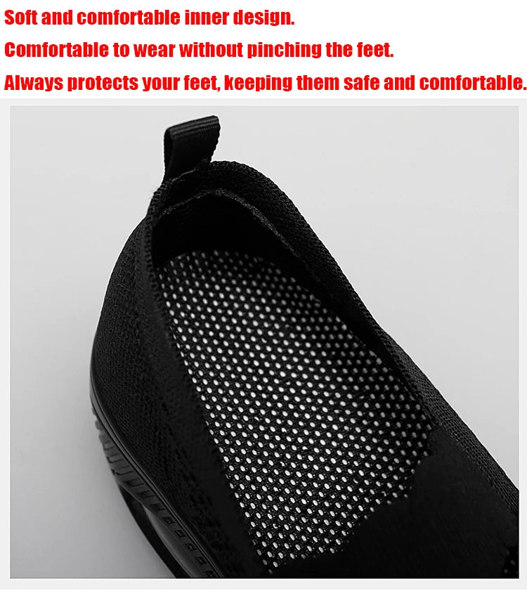Solid Color Women Walking Shoes Air Cushion Non Slip Orthopedic Shoes Ladies' Casual Mother's Shoes Slip-On Lazy Loafers Sneaker