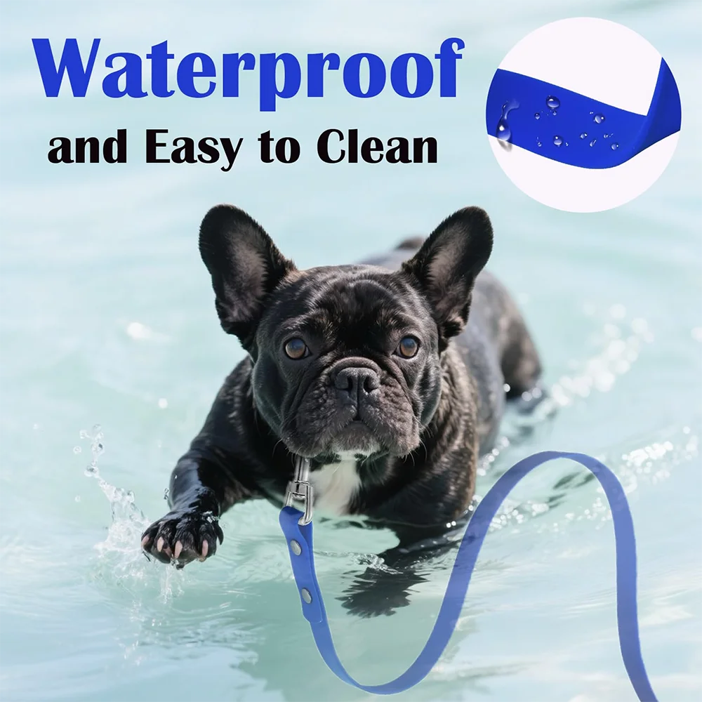 Dog Leash Waterproof Training Recall Long PVC Pet Leashes Durable Easy Clean 3M 5M 10M 15M Great for Training Beach Yard Play