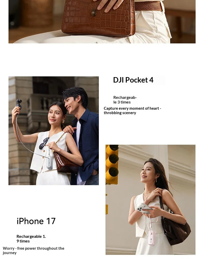 Baseus 67W Pro 3 In 1 Portable Power Bank Retractable Cable Charger 3C Certified Airline Approved For Smartphone 10000mah