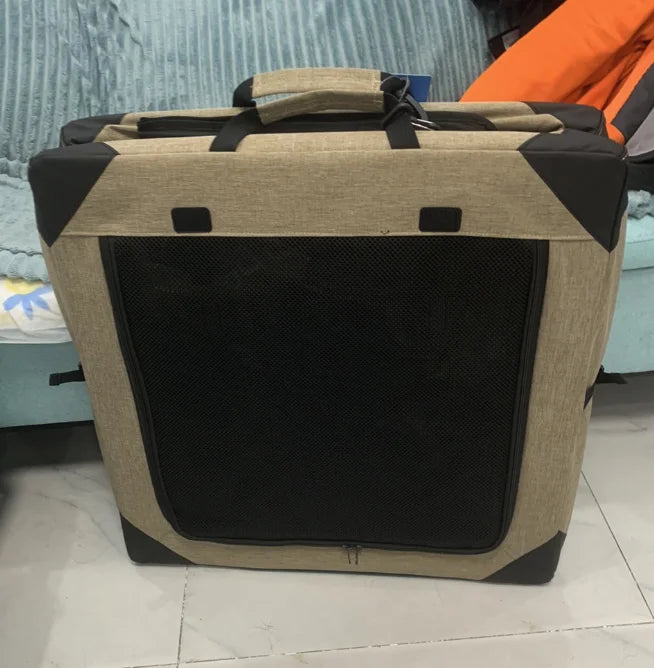 Dog Crate Travel Foldable Pet Crate for Puppy/Small Dog 18 Lbs Soft Cat Carrier Fit for Indoor & Outdoor/Car Back Seat/Trunk