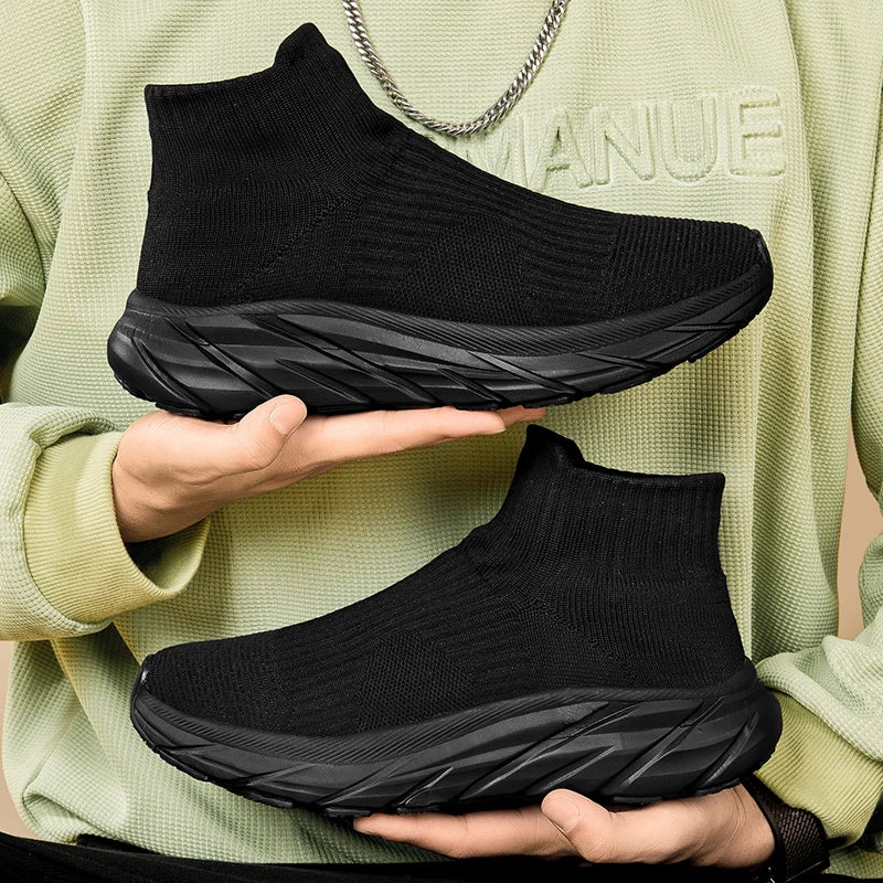 Men Running Walking sock Shoes winter boots Casual Sneakers plush warm shoes Sport shoes Lightweight Men Sneakers Casual Shoes
