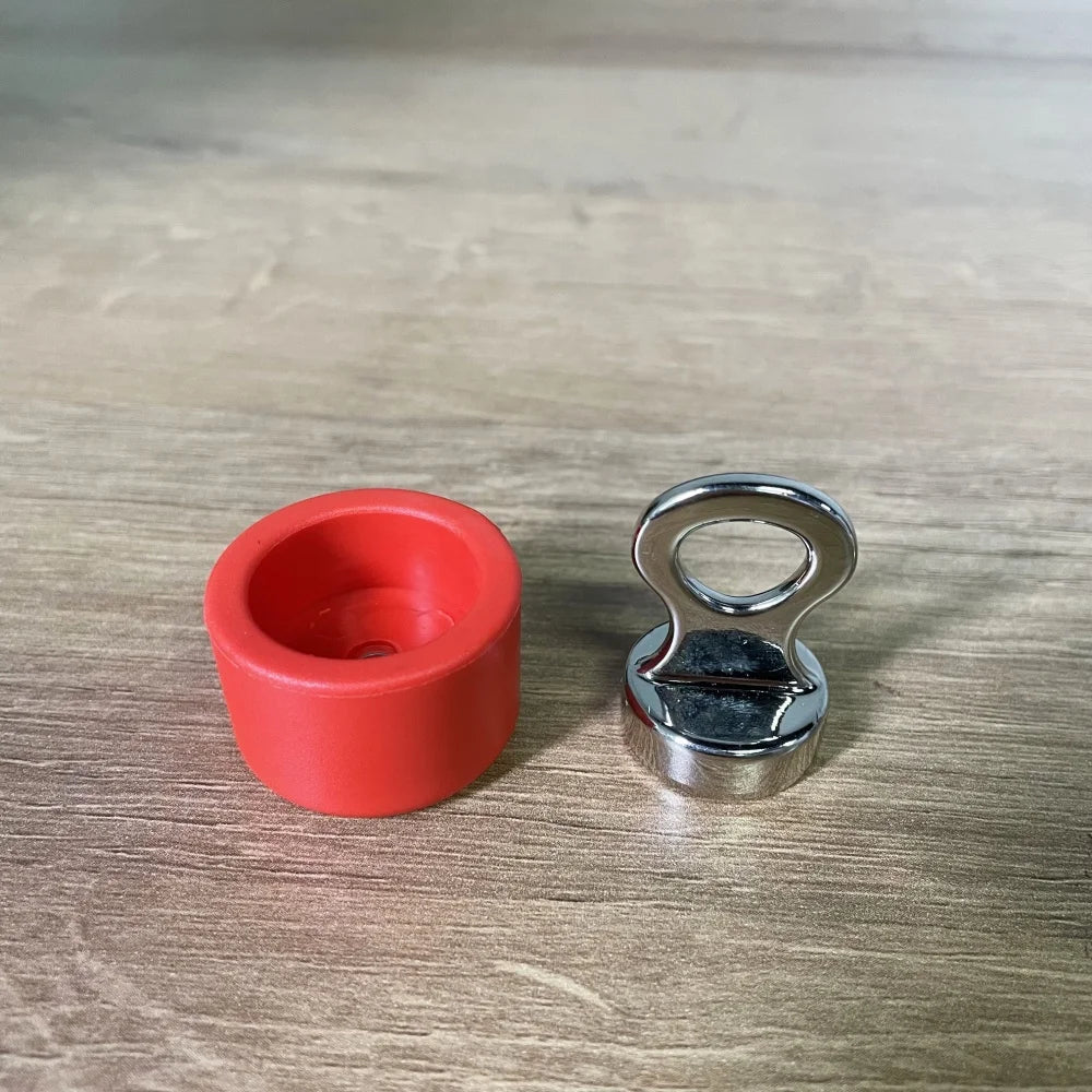 PVC Magnetic Lock White Cap with Stainless Steel Pin Plastic Lock for Restraint Belt Accessories Tools