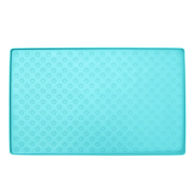 Pet Placemat Cat Dog Drinking Feeding Placemat Feeder Mats Cat Feed Mat Dog Food bowl Mat Silicone Waterproof Pet Bowl Pad 2025