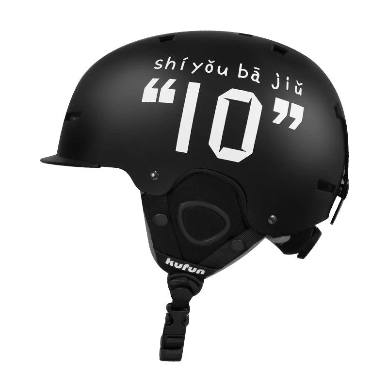 KUFUN Ski Helmet Earmuffs Winter Snow Sports Snowboard Skateboard Skating Cute Animal Lady Men Adult Kids Winter Safety Children