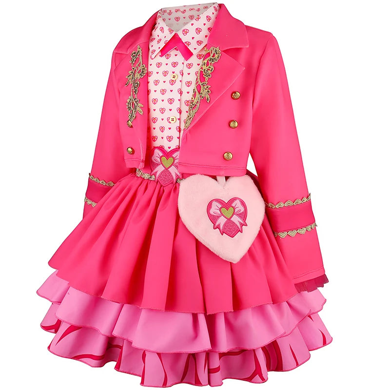 Halloween 2026 European and American descendants movie same cosplay dress jumpsuit sweet and cute pink performance suit